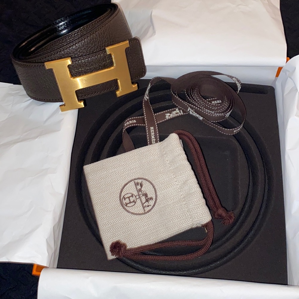 Hermès Reversible Belt w Box n bag